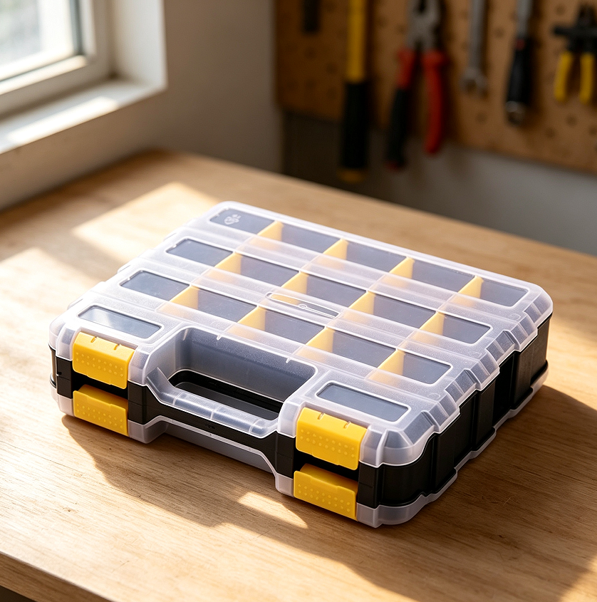 10 34-Compartment Double-Sided Tools Organiser with Dividers - Image 1
