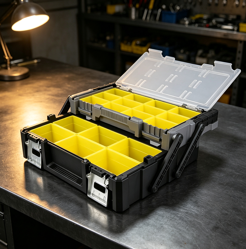 27 18-Inch Portable Cantilever Tool Box Organiser - Image 1
