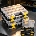 2-Pack 34-Compartment Double-Sided Parts Case