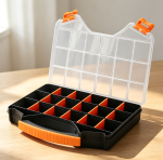 18-Compartment Hardware Organiser Box with Dividers