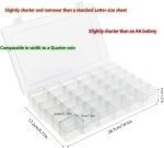 2-Pack 36-Grid Adjustable Compartment Organiser Box - Image 2