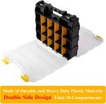 Double-Sided 34-Compartment Hardware Organiser with Dividers - Image 2