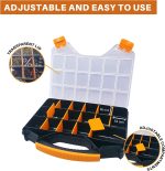 18-Compartment Hardware Organiser Box with Dividers - Image 2