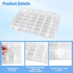 36-Grid Screw Organiser Box with Adjustable Dividers - Image 2