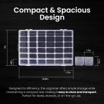 4-Pack 36-Grid Plastic Organiser Box with Dividers - Image 2