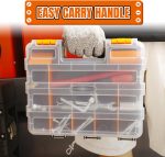 2-Pack Double-Sided 34-Compartment Hardware Organiser Box - Image 2