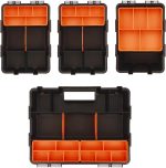 4-Piece Compartment Storage Toolbox Set for Hardware - Image 2