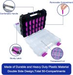 50-Compartment Double-Sided Hardware Storage Case - Image 2