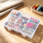 18-Grid Compact Plastic Organiser Box with Dividers