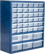42-Drawer Desktop or Wall-Mountable Parts Cabinet