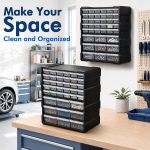 Drawer-Style Garage Storage Organiser with Dividers - Image 2