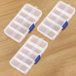 3-Pack 10-Grid Adjustable Divider Organiser Boxes
