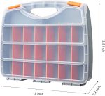 21-Divider Hardware Storage Box with Fixed Sections - Image 2